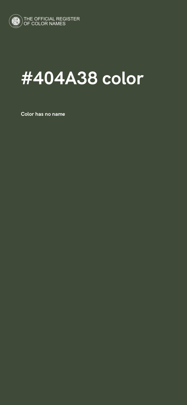 #404A38 color image