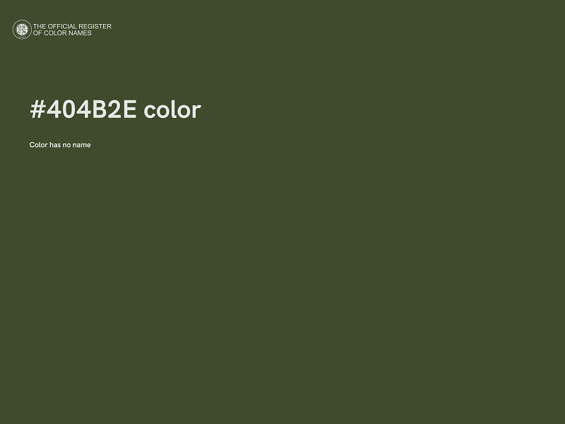 #404B2E color image