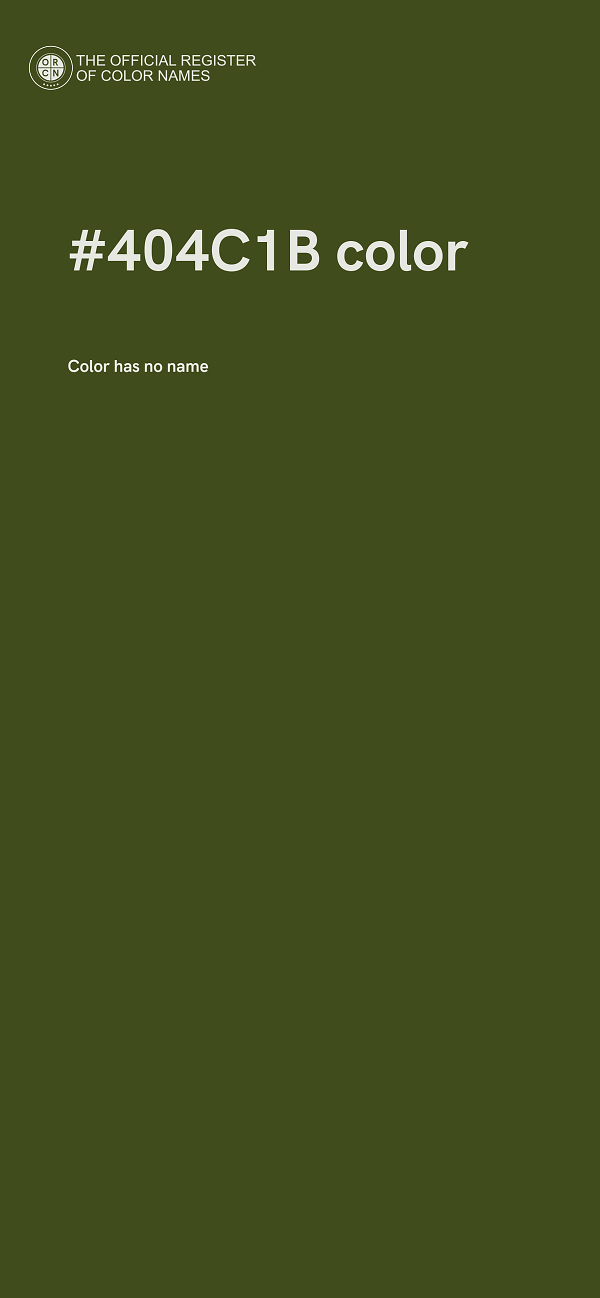 #404C1B color image
