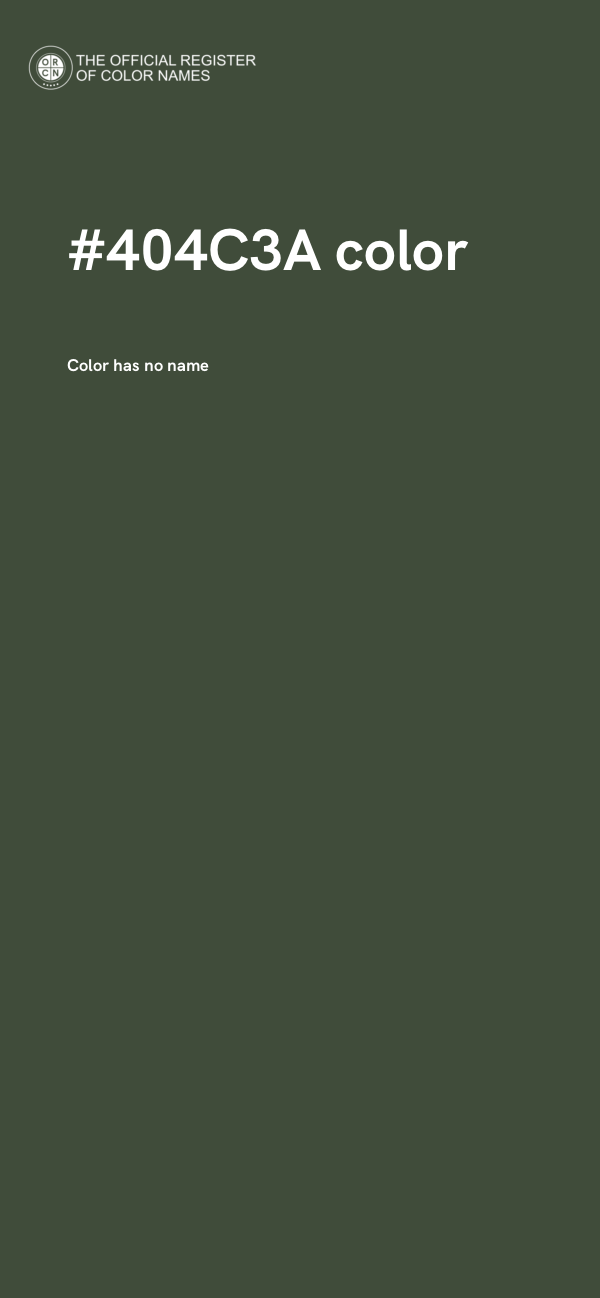 #404C3A color image