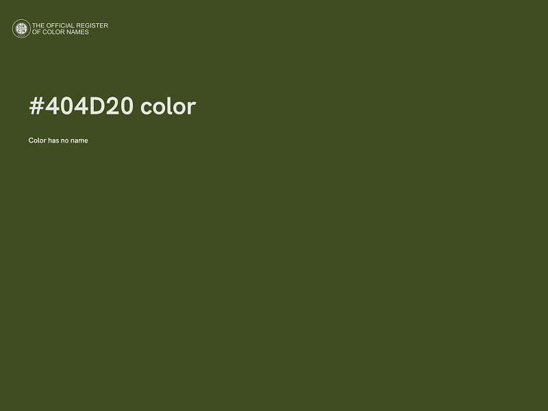 #404D20 color image