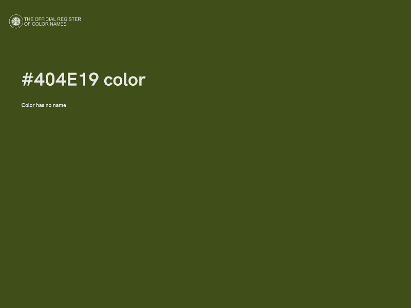 #404E19 color image