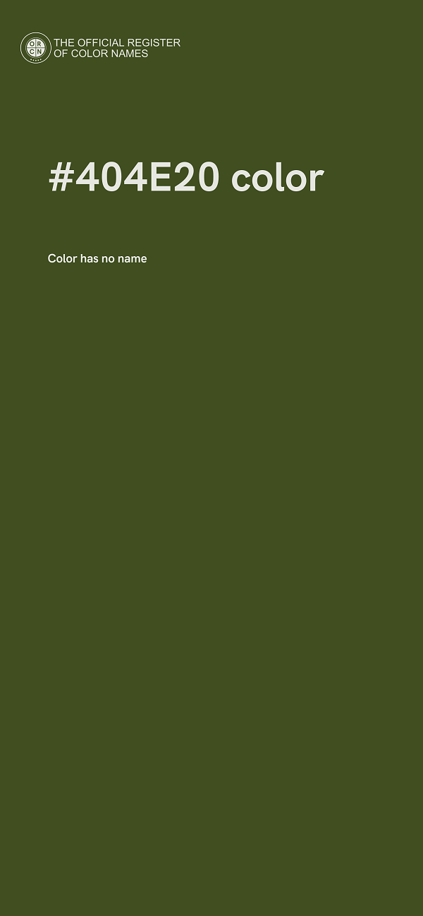 #404E20 color image