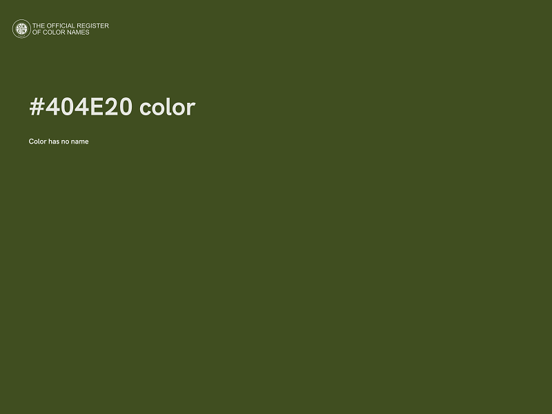 #404E20 color image