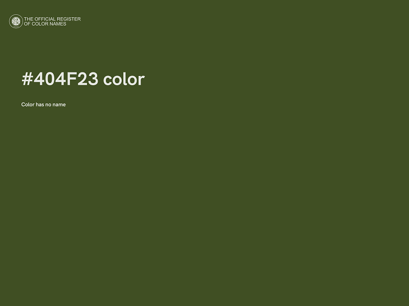 #404F23 color image