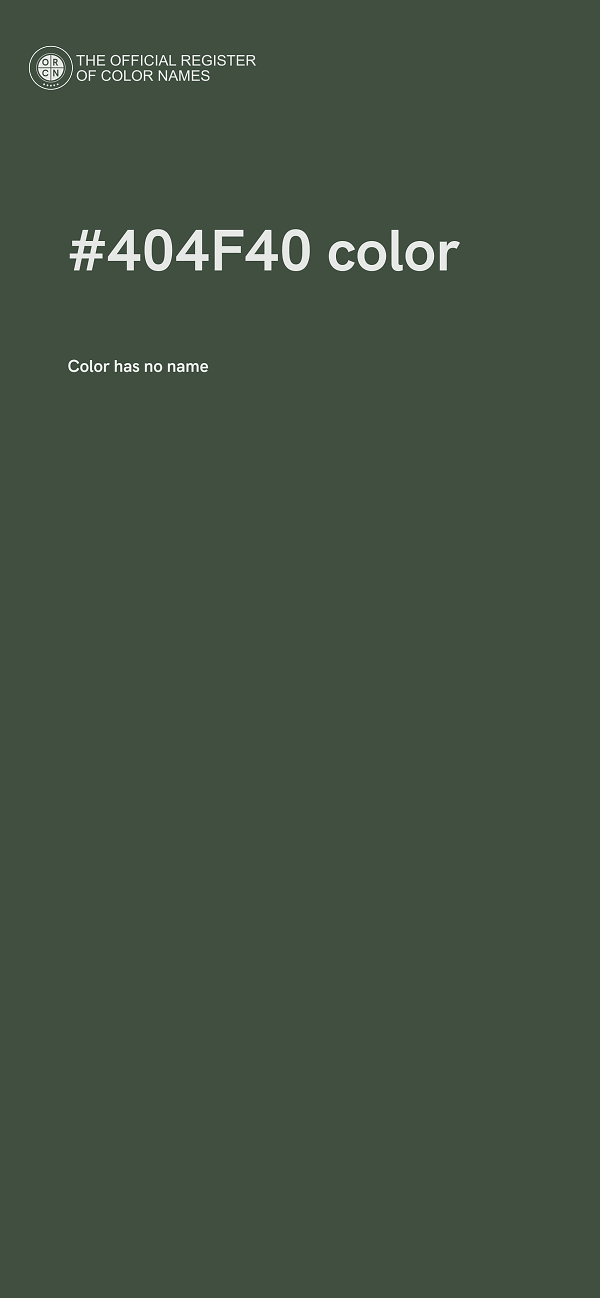 #404F40 color image