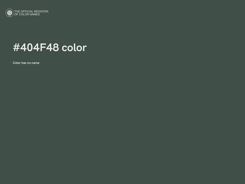 #404F48 color image