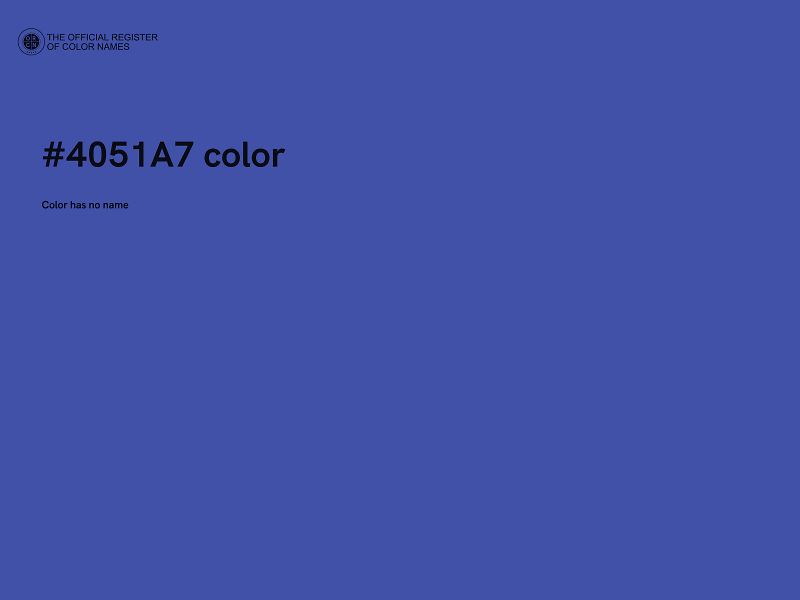 #4051A7 color image