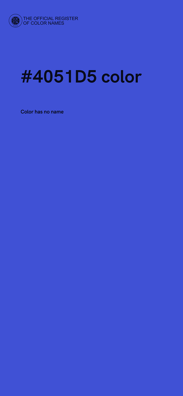 #4051D5 color image