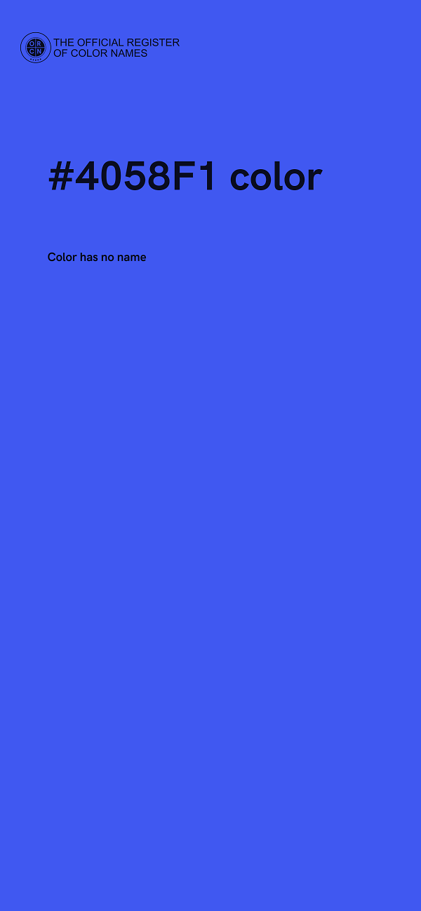 #4058F1 color image