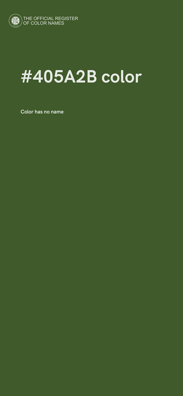 #405A2B color image