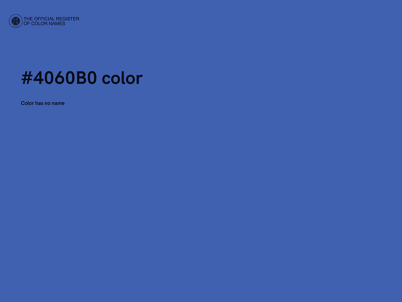 #4060B0 color image