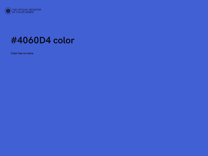 #4060D4 color image