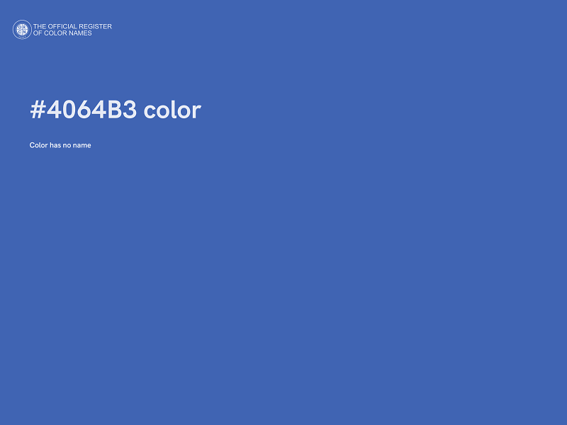 #4064B3 color image