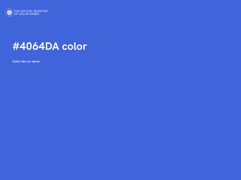 #4064DA color image