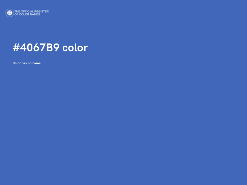 #4067B9 color image