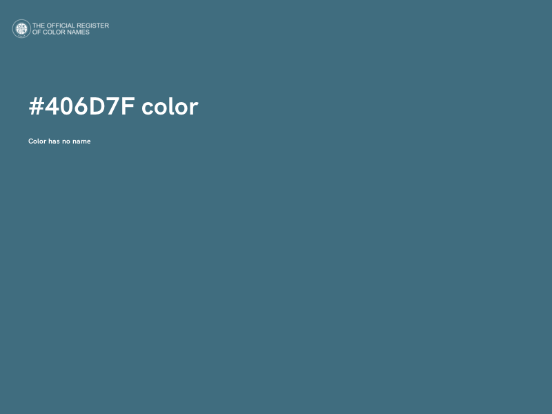 #406D7F color image