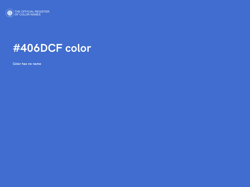#406DCF color image