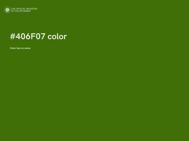 #406F07 color image