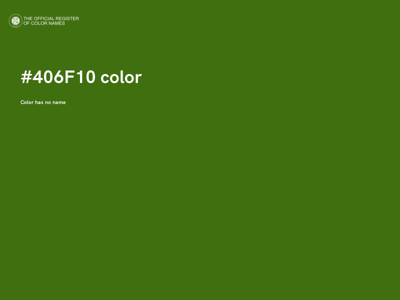#406F10 color image