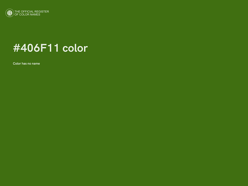 #406F11 color image