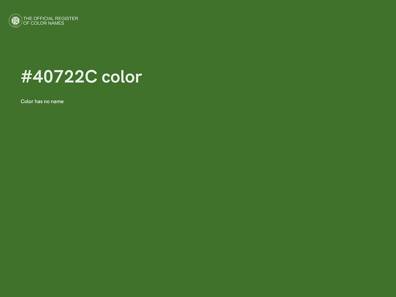 #40722C color image