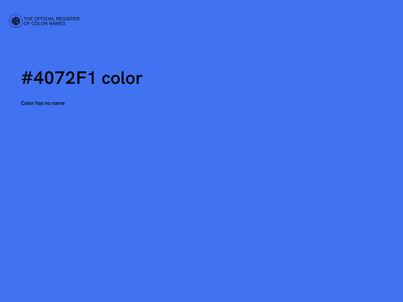 #4072F1 color image