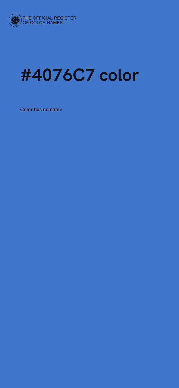 #4076C7 color image