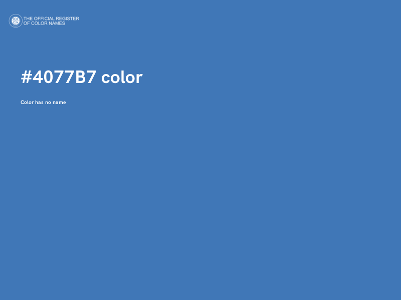 #4077B7 color image