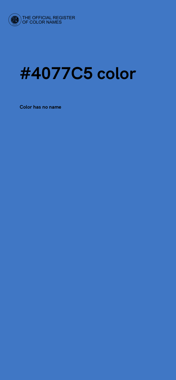 #4077C5 color image