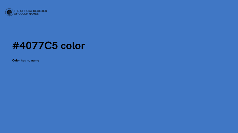 #4077C5 color image