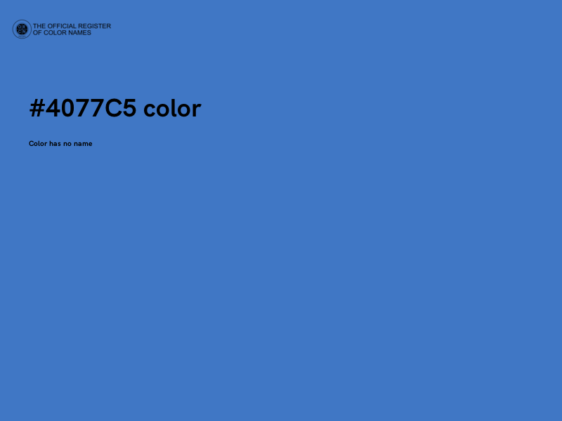 #4077C5 color image