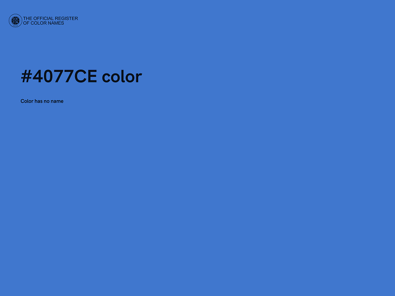 #4077CE color image