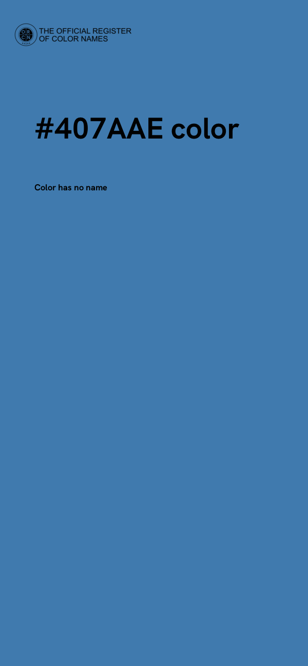 #407AAE color image