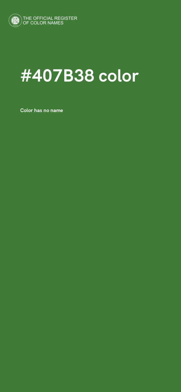 #407B38 color image