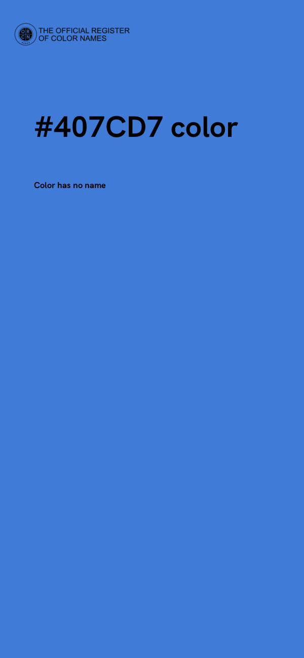 #407CD7 color image