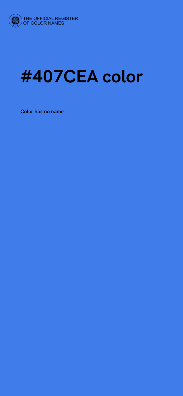 #407CEA color image
