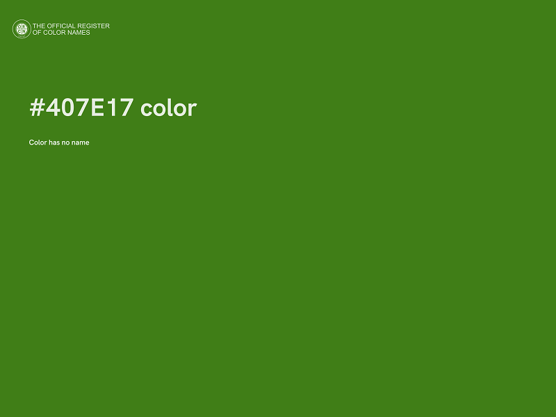 #407E17 color image