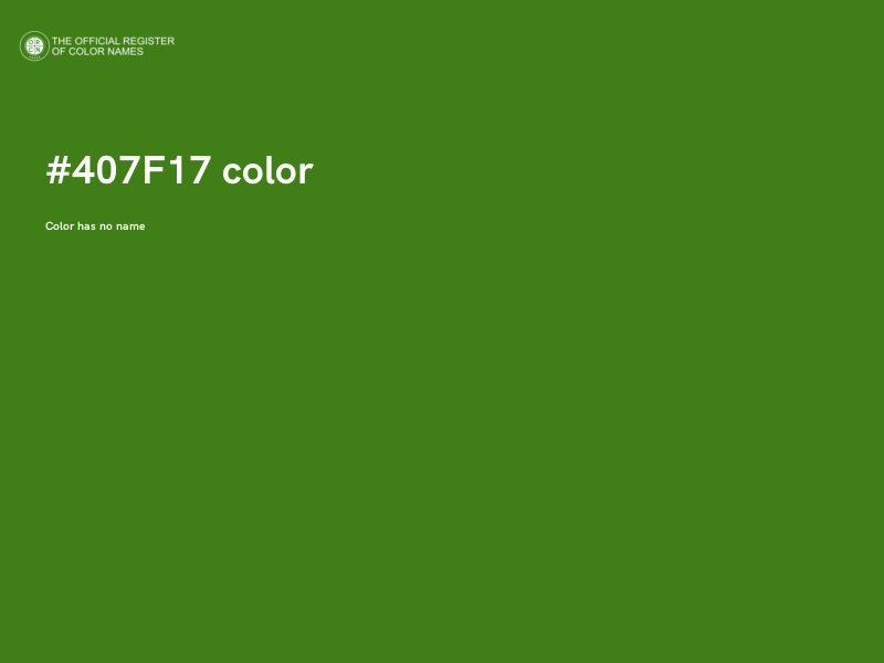 #407F17 color image