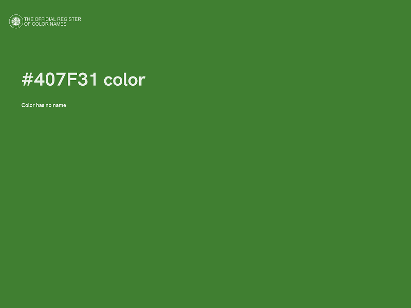 #407F31 color image