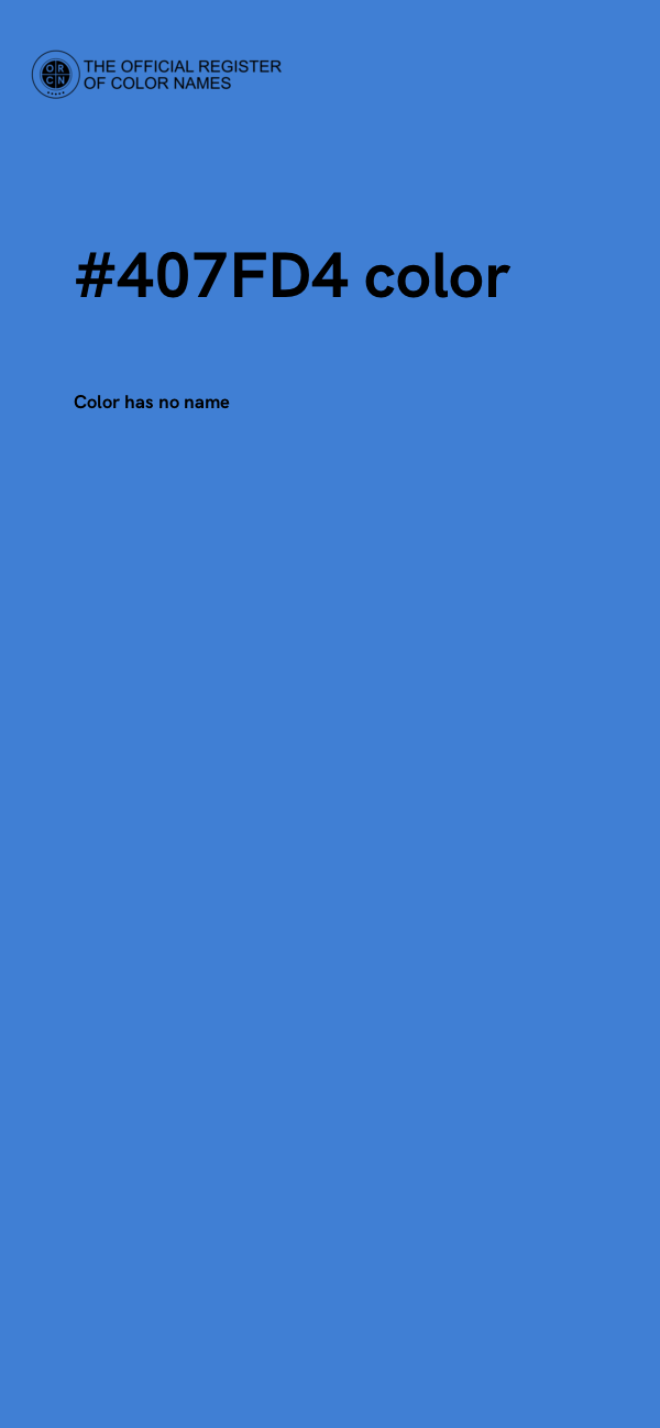 #407FD4 color image