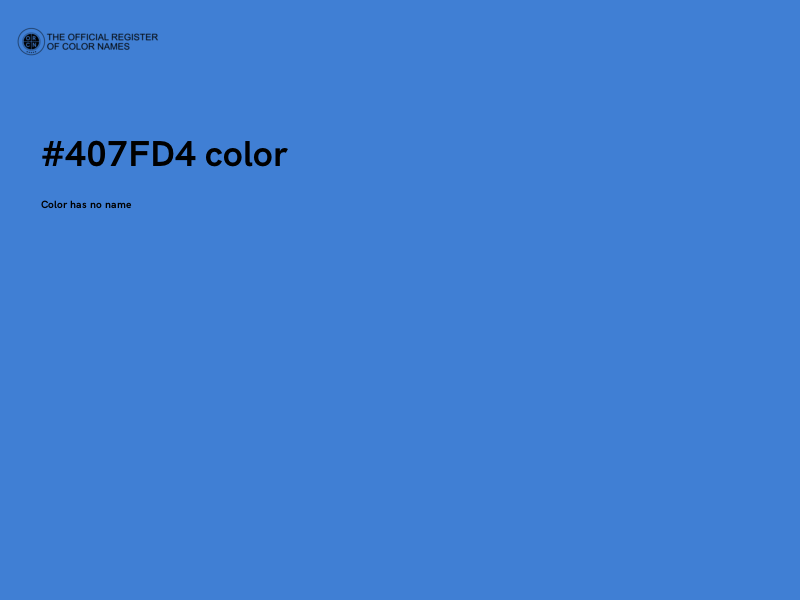 #407FD4 color image