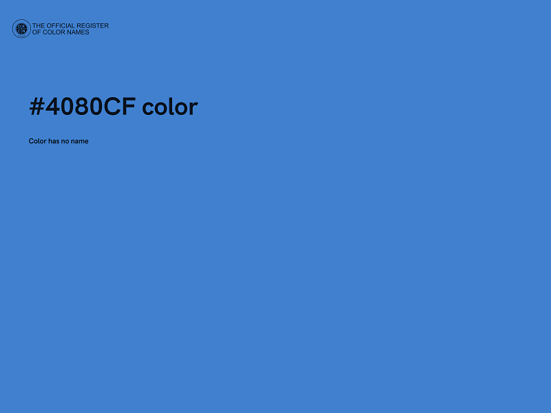 #4080CF color image