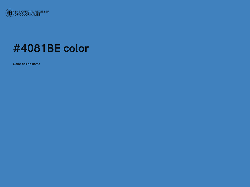 #4081BE color image