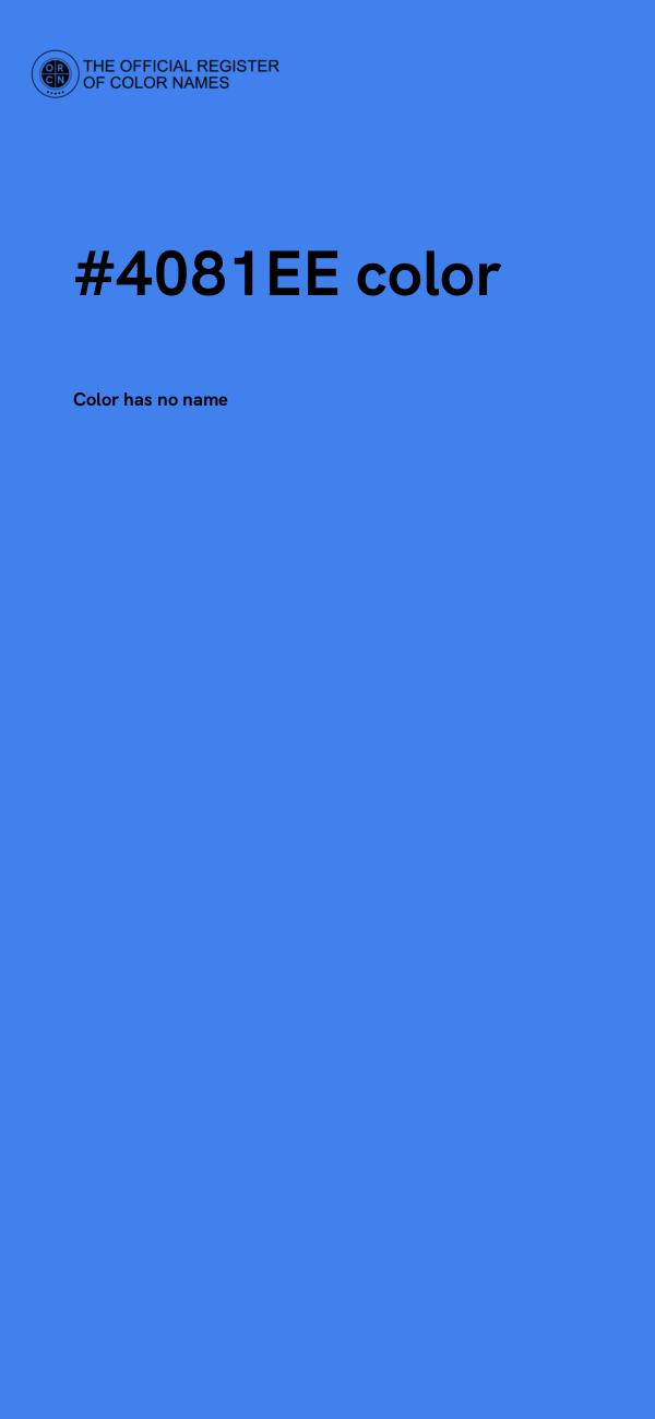 #4081EE color image