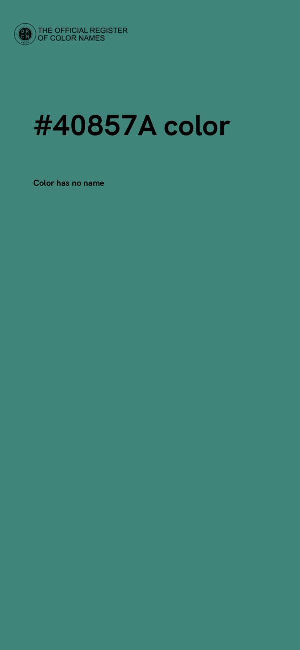 #40857A color image