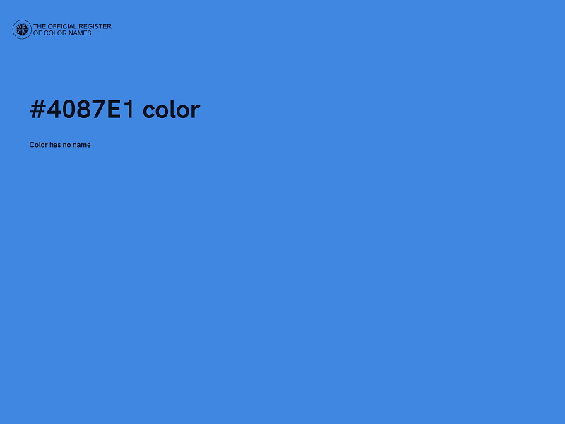 #4087E1 color image