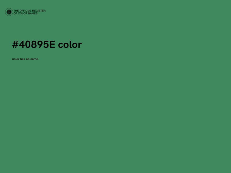 #40895E color image