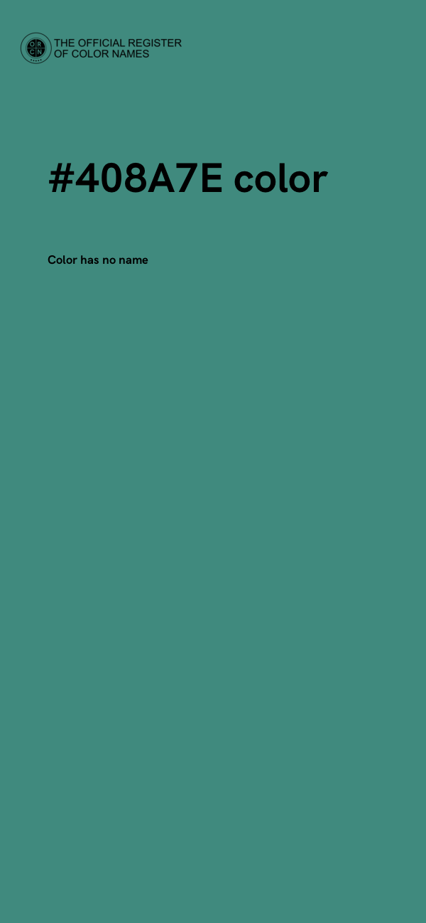#408A7E color image