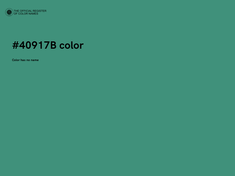 #40917B color image